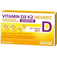VITAMIN D3 K2 Hevert+Calcium u.Magnes.2000 IE Kps.