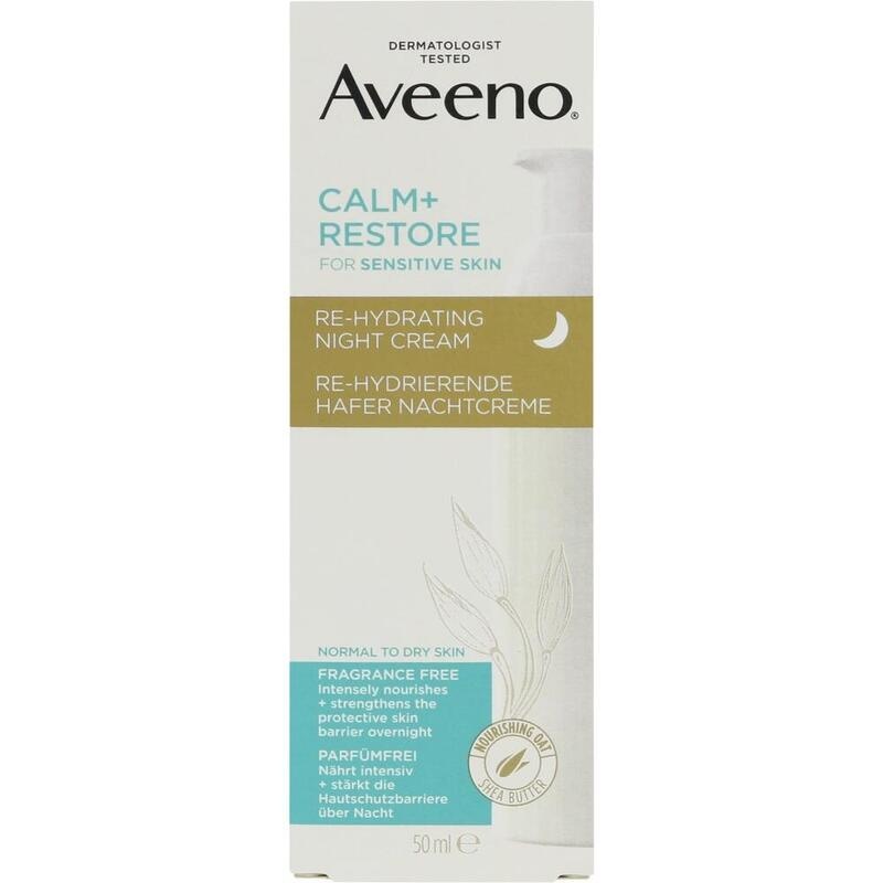 AVEENO Calm+ Restore Re-Hydrierende Hafer Nachtcr.