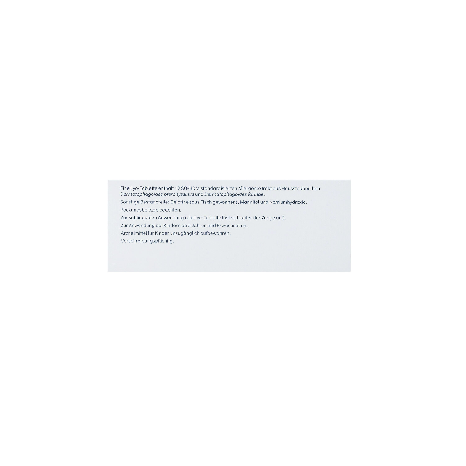 ACARIZAX 12 SQ-HDM Lyophil.z.subl.Anw.KDR ab5+ERW