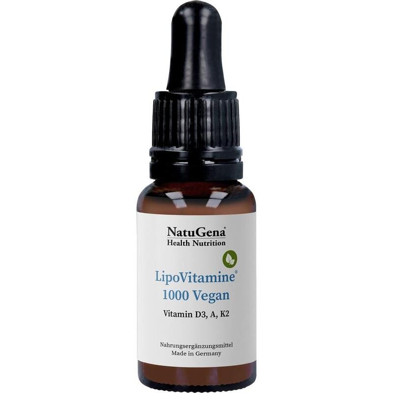 LIPOVITAMINE 1000 vegan Vitamin D3+A+K2 Tropfen