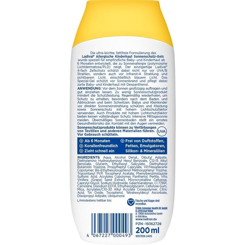LADIVAL allergische Kinderhaut Gel LSF 50+