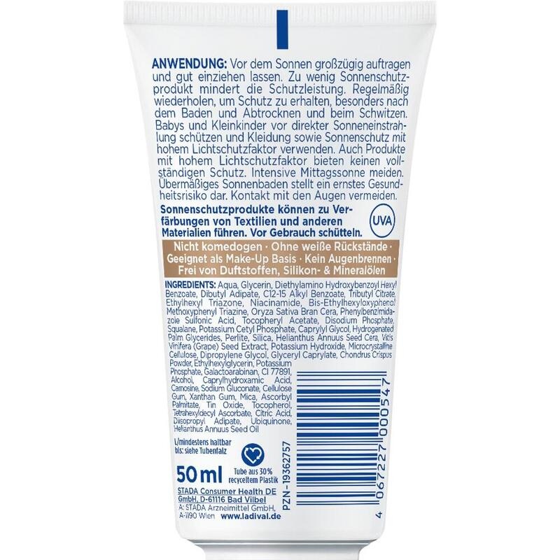 LADIVAL Anti-Pigmentflecken Creme Gesicht LSF 50+