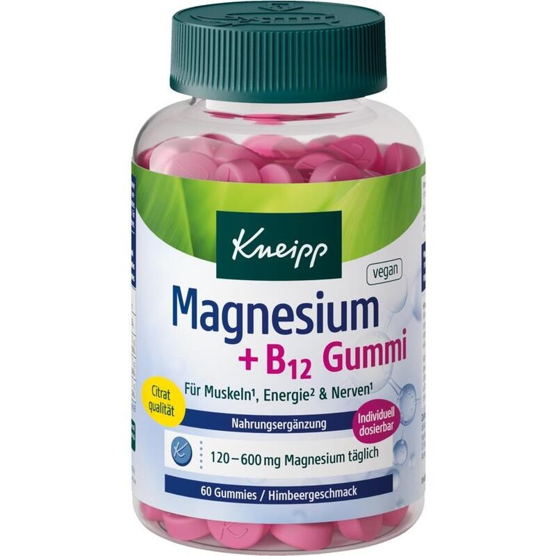 KNEIPP Magnesium+B12 Gummi Himbeer