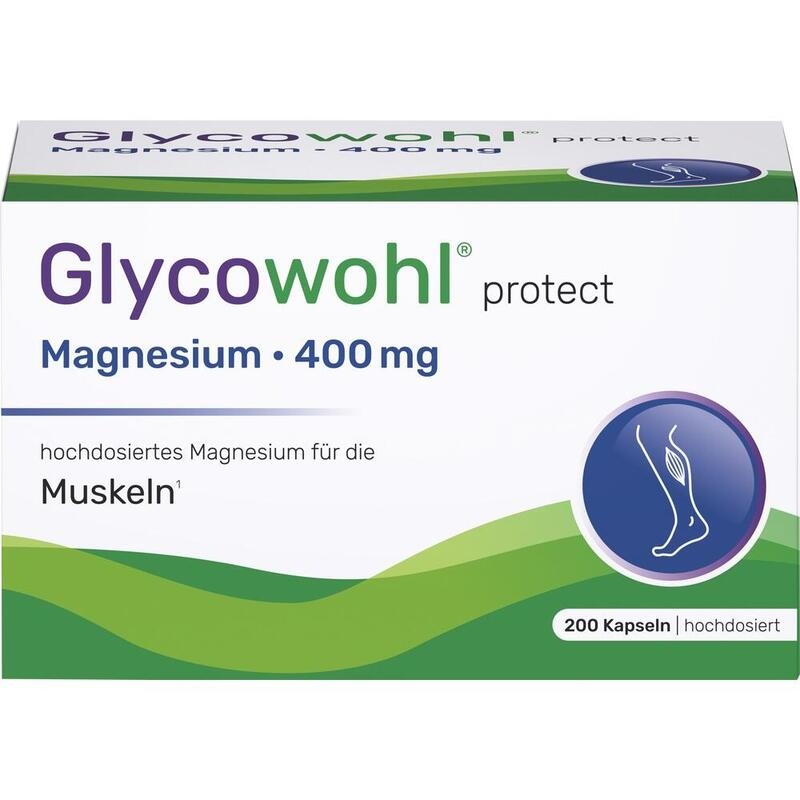 GLYCOWOHL Magnesium 400 mg hochdosiert vegan Kaps.