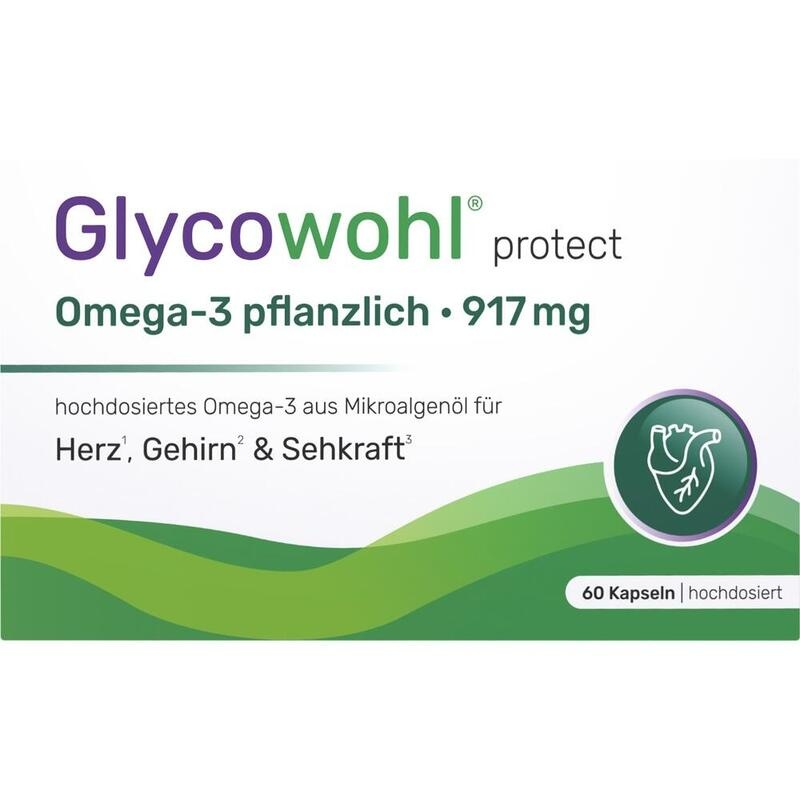 GLYCOWOHL Omega-3 Kapseln 917 mg vegan+DHA+EPA