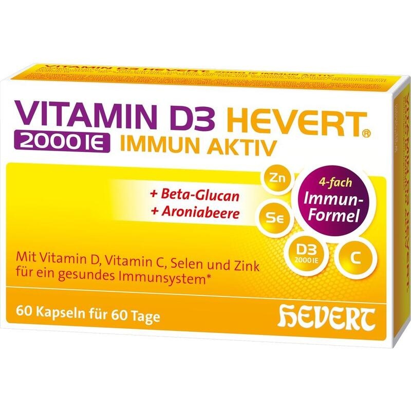 VITAMIN D3 HEVERT 2000 I.E. Immun Aktiv Kapseln