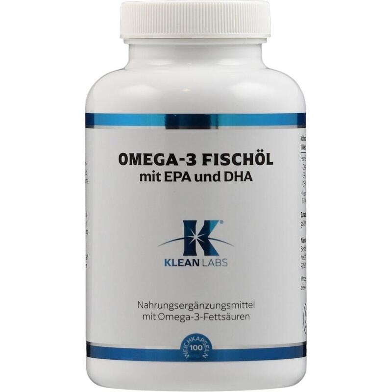 OMEGA-3 FISCHÖL 1200 mg mit EPA und DHA KLEAN LABS