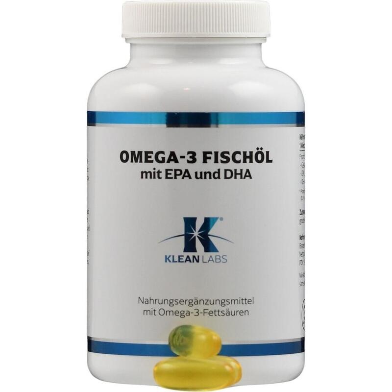 OMEGA-3 FISCHÖL 1200 mg mit EPA und DHA KLEAN LABS