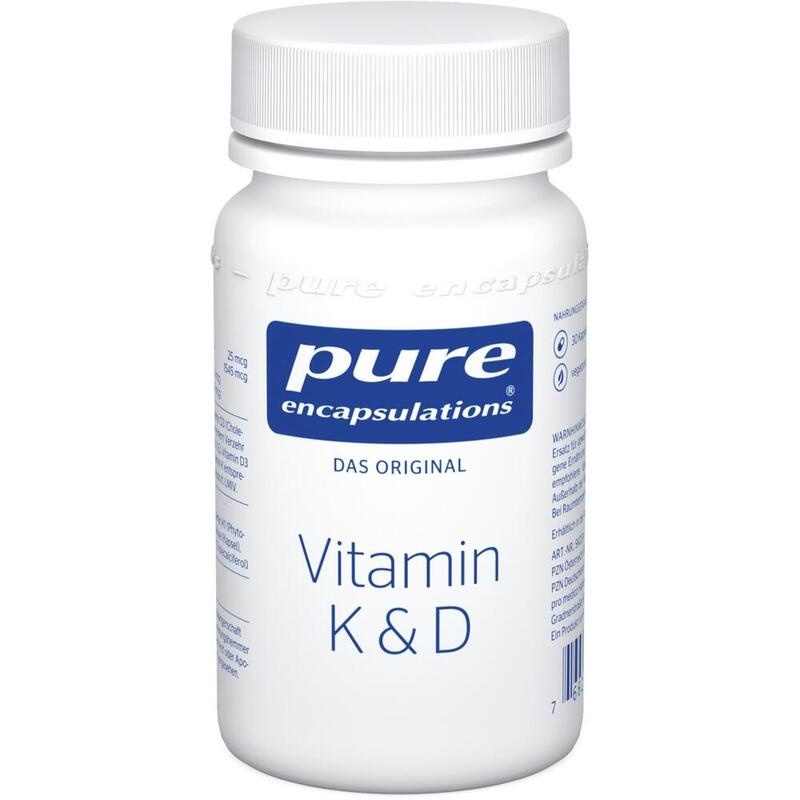 PURE ENCAPSULATIONS Vitamin K & D Kapseln