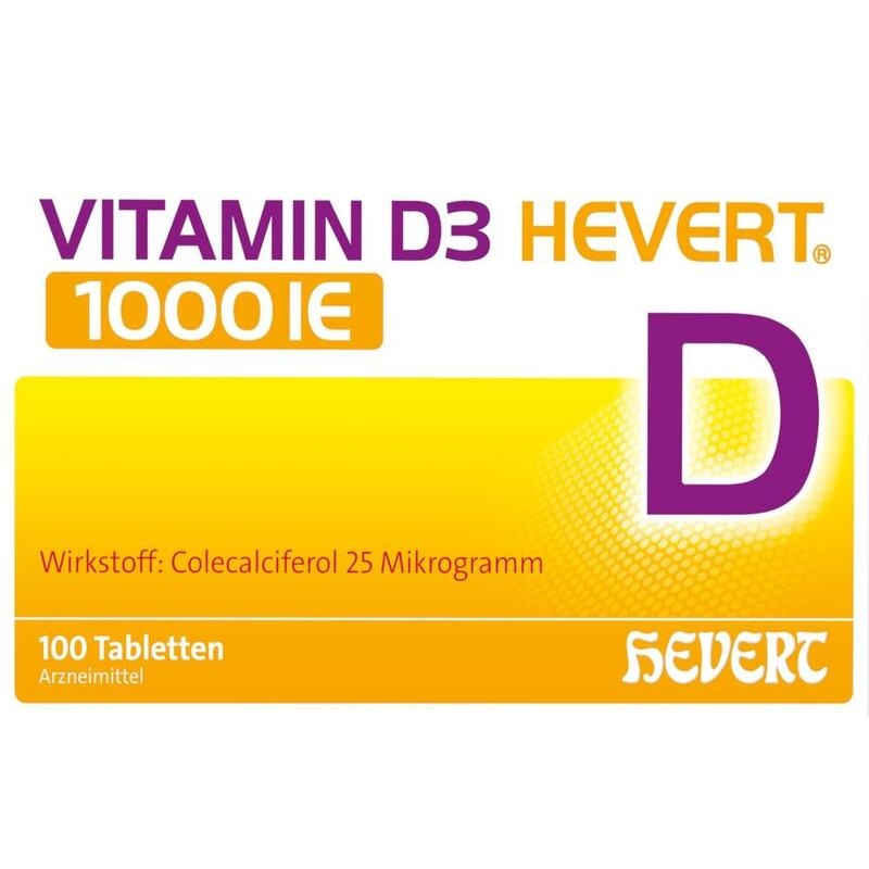 VITAMIN D3 HEVERT 1000 I.E. Tabletten