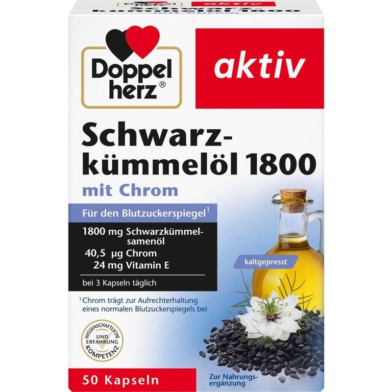 DOPPELHERZ Schwarzkümmelöl 1800 Kapseln