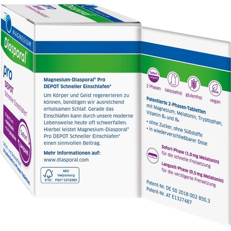 MAGNESIUM DIASPORAL pro DEPOT Schneller Einschlaf.