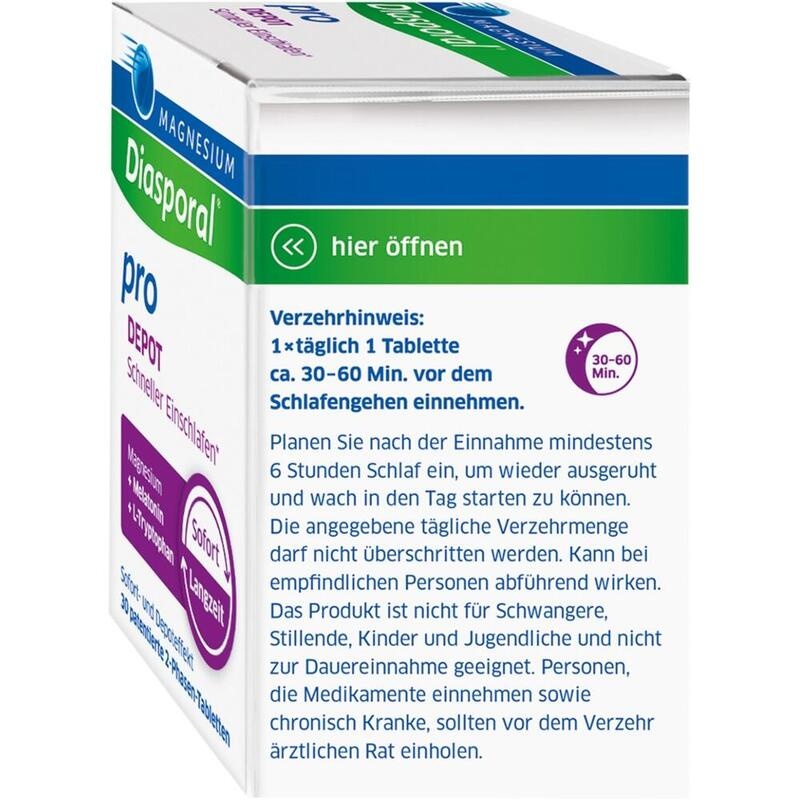 MAGNESIUM DIASPORAL pro DEPOT Schneller Einschlaf.