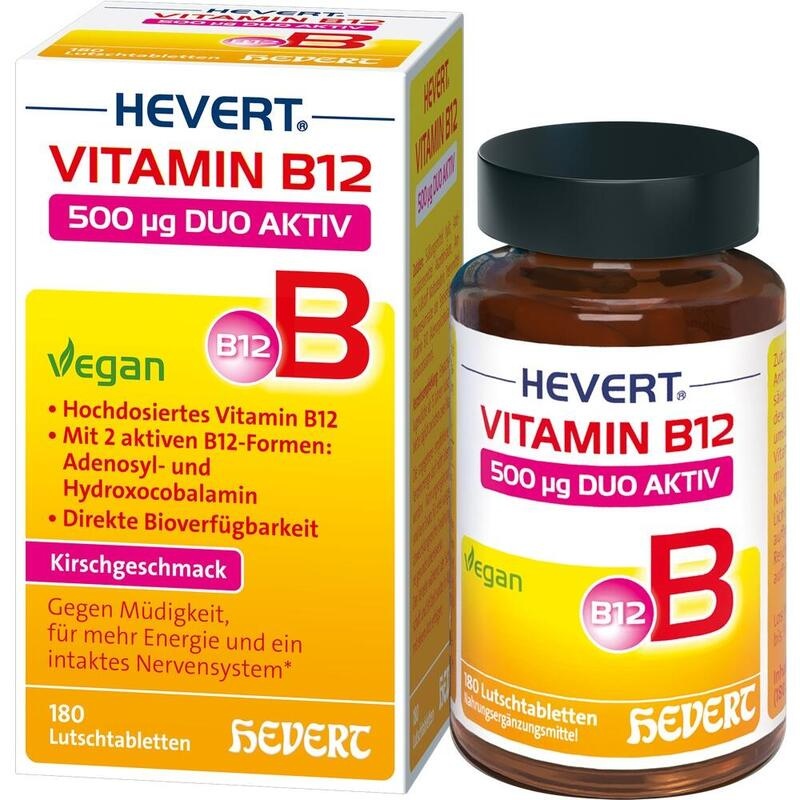 VITAMIN B12 HEVERT 500 μg Duo Aktiv Lutschtabl.