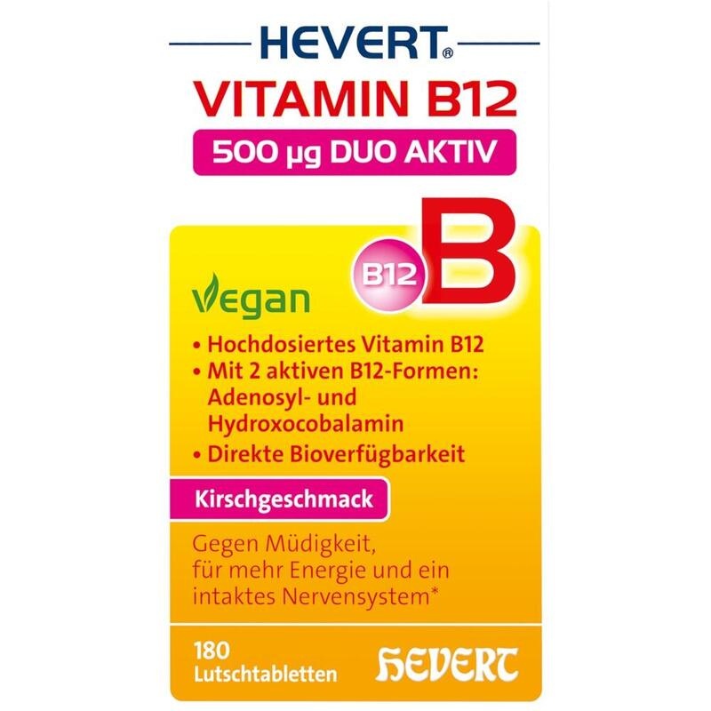 VITAMIN B12 HEVERT 500 μg Duo Aktiv Lutschtabl.