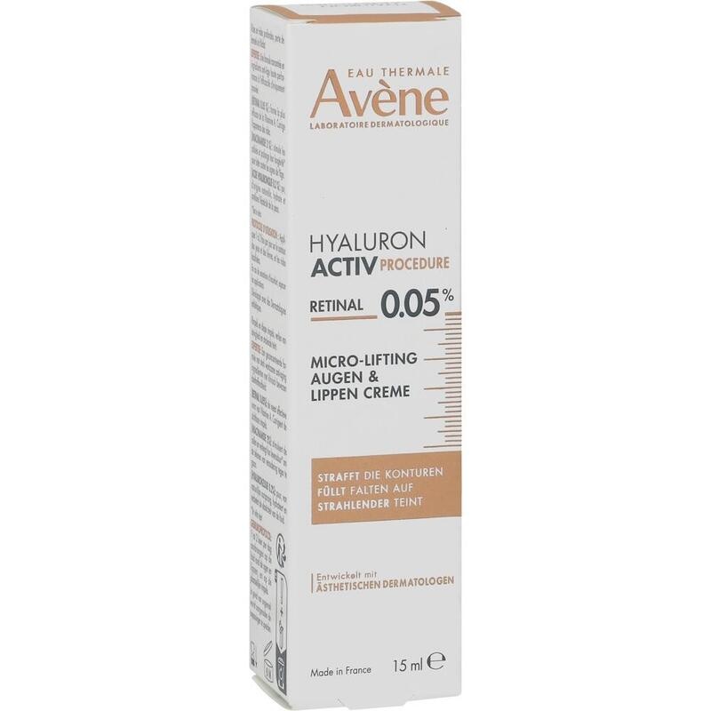 AVENE Hyaluron Activ PROCEDURE Augen-Lippen Creme