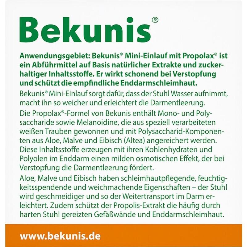 BEKUNIS Mini-Einlauf mit Propolax Klistiere