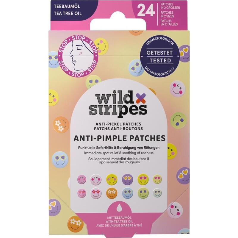 WILD STRIPES Anti-Pickel Patches Smile Stop