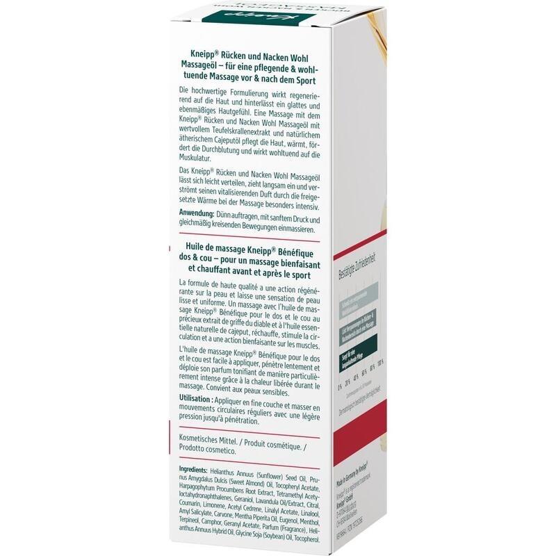 KNEIPP Massageöl Rücken & Nacken Wohl