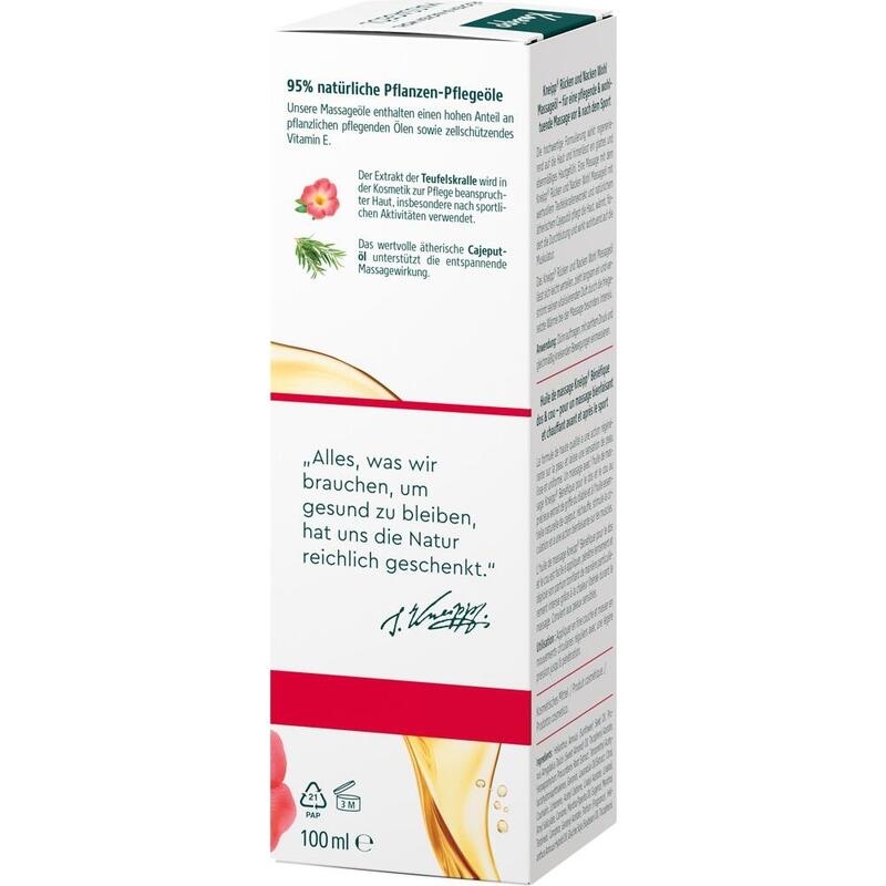 KNEIPP Massageöl Rücken & Nacken Wohl