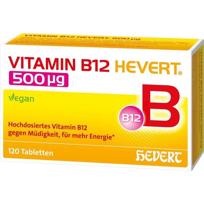 VITAMIN B12 HEVERT 500 μg Tabletten