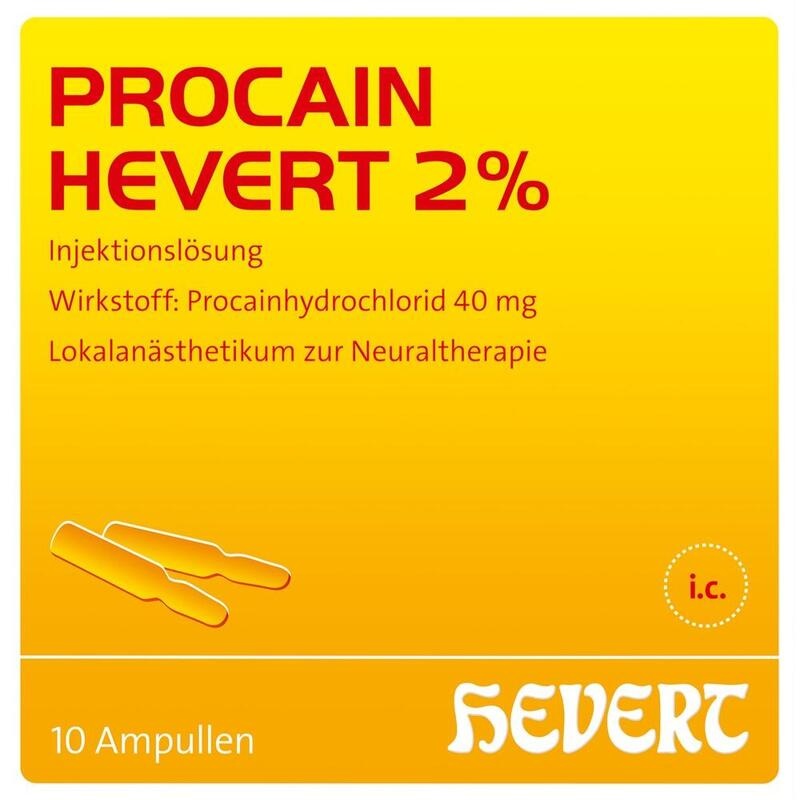 PROCAIN Hevert 2% Injektionslösung Ampullen