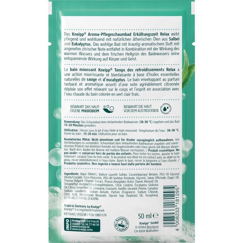 KNEIPP Aroma-Pflegeschaumbad Erkältungszeit Relax