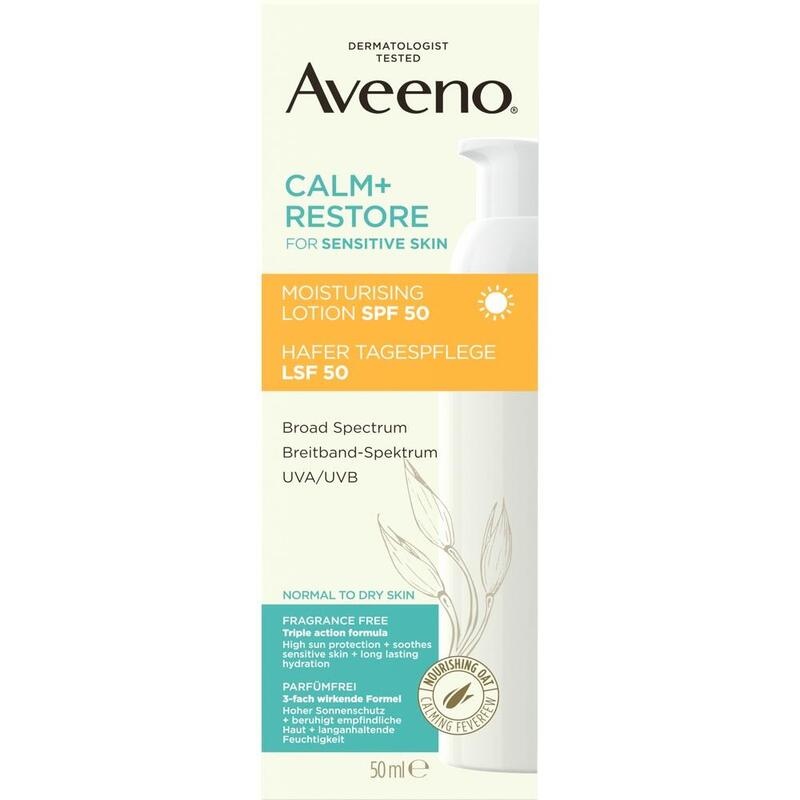 AVEENO Calm+ Restore Hafer Tagespflege Cre.LSF 50