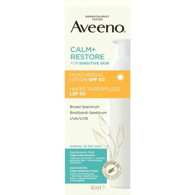 AVEENO Calm+ Restore Hafer Tagespflege Cre.LSF 50