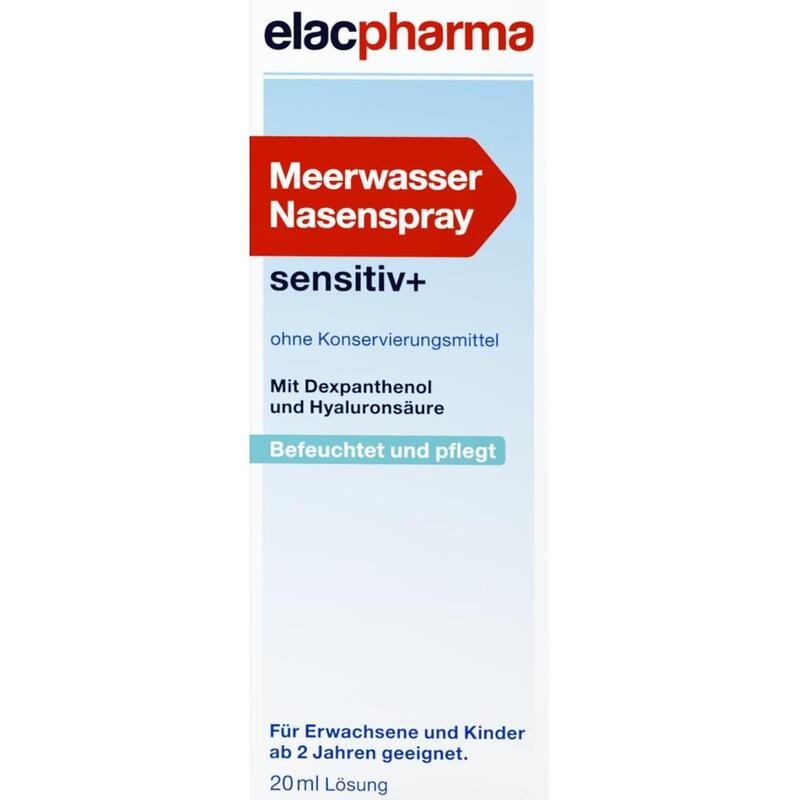 ELACPHARMA Meerwasser Nasenspray sensitiv+