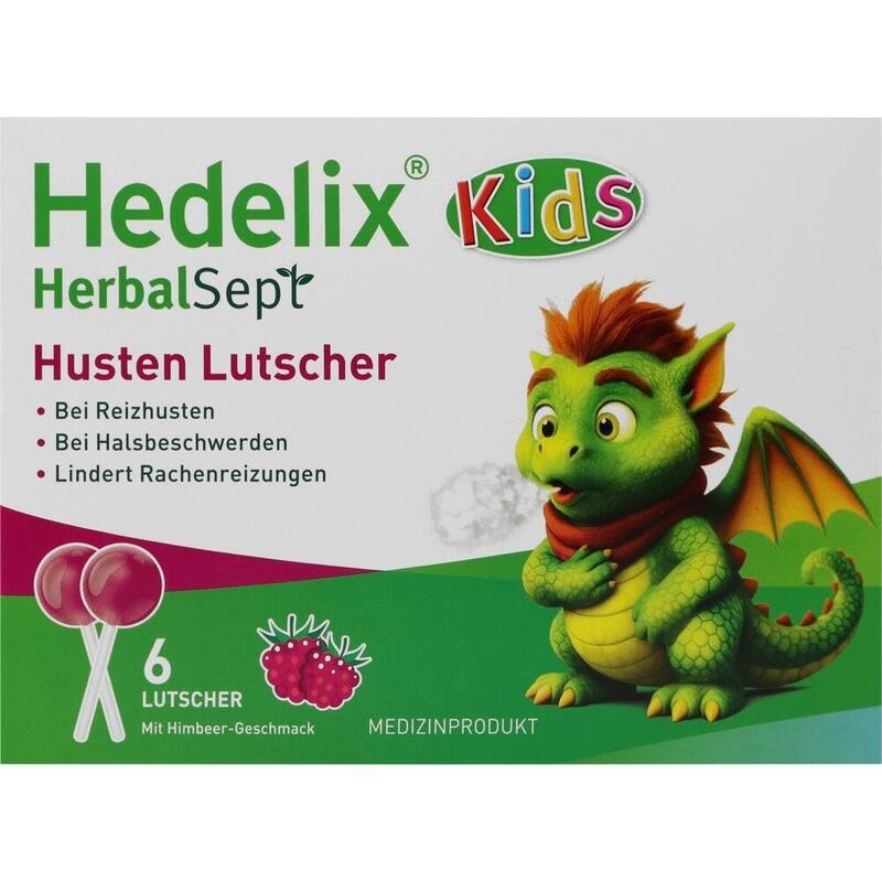 HEDELIX HerbalSept Husten Lutscher Kids