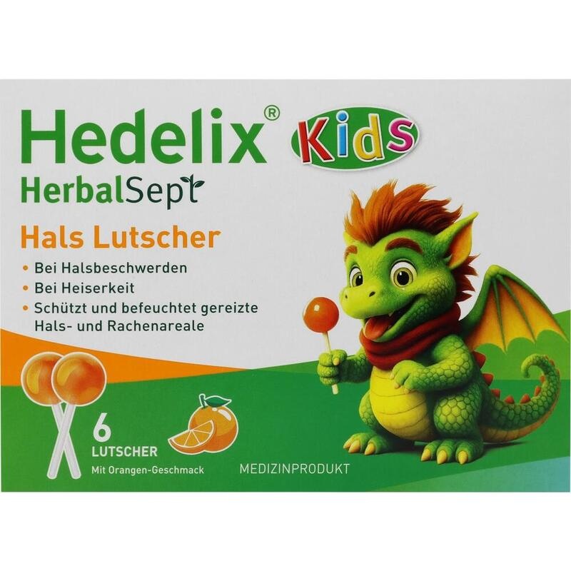HEDELIX HerbalSept Hals Lutscher Kids