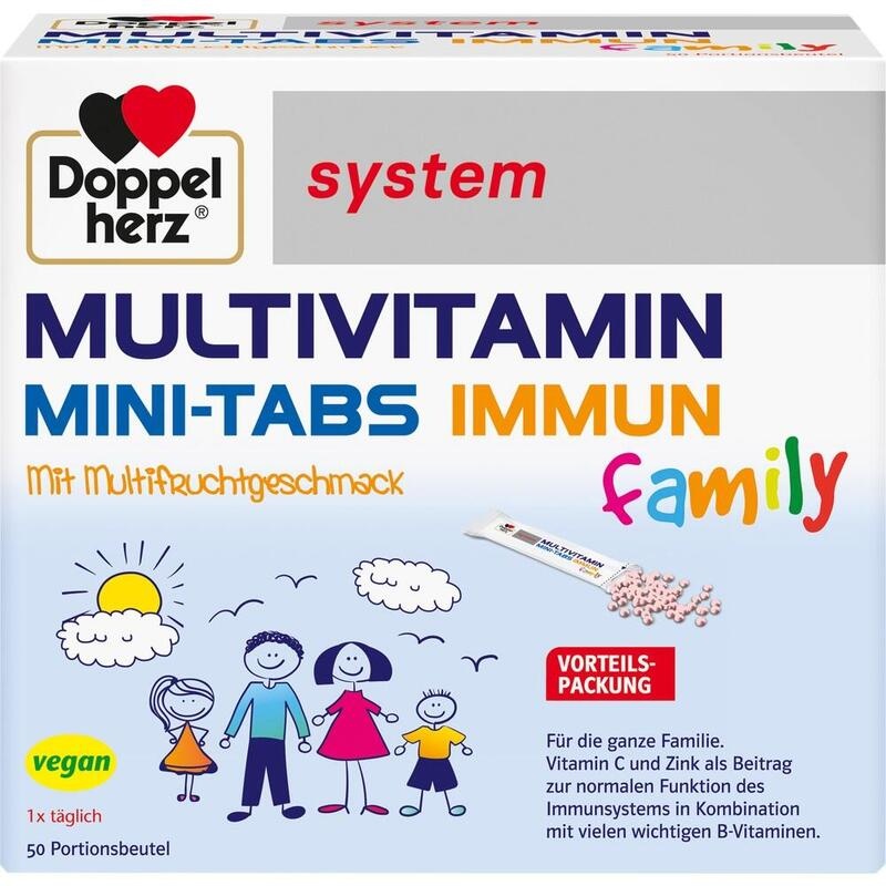 DOPPELHERZ Multivitamin Mini-Tabs family system
