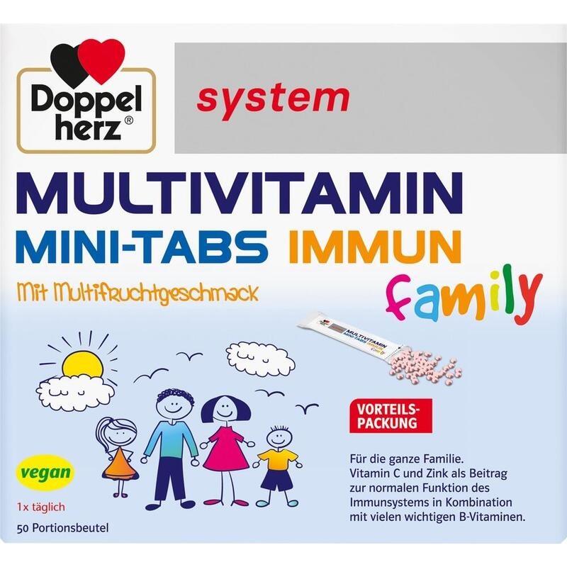 DOPPELHERZ Multivitamin Mini-Tabs family system