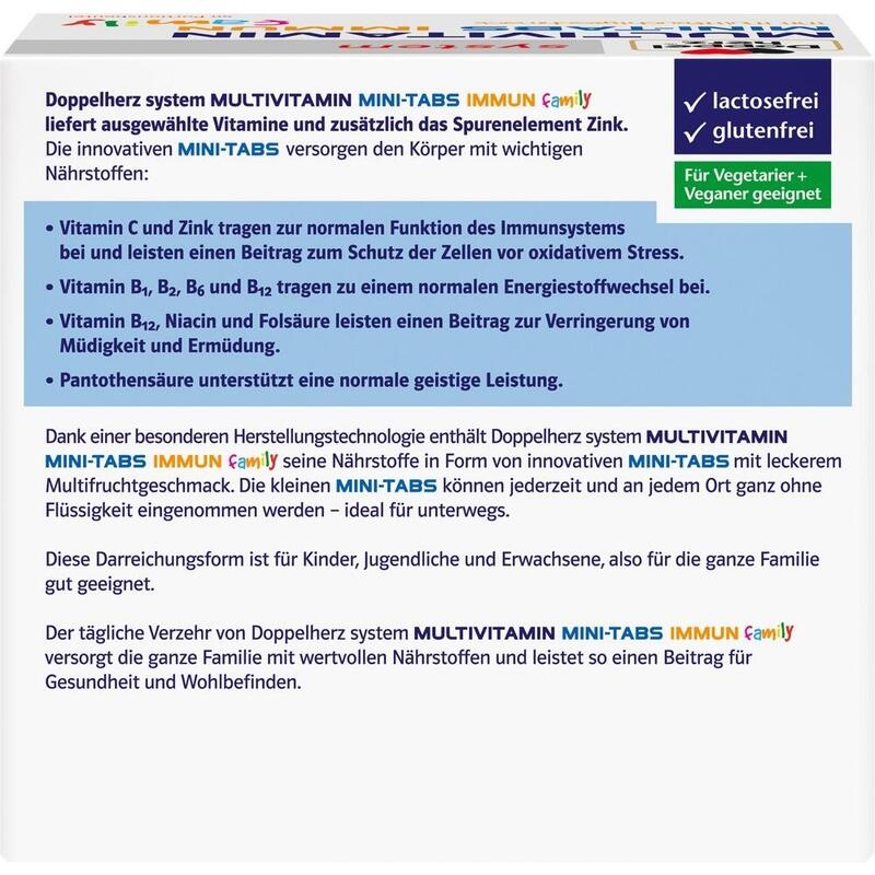 DOPPELHERZ Multivitamin Mini-Tabs family system