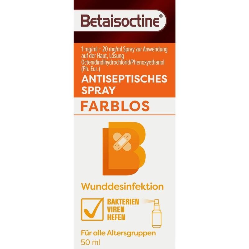 BETAISOCTINE 1 mg/ml + 20 mg/ml Spray z.Anw.a.d.H.