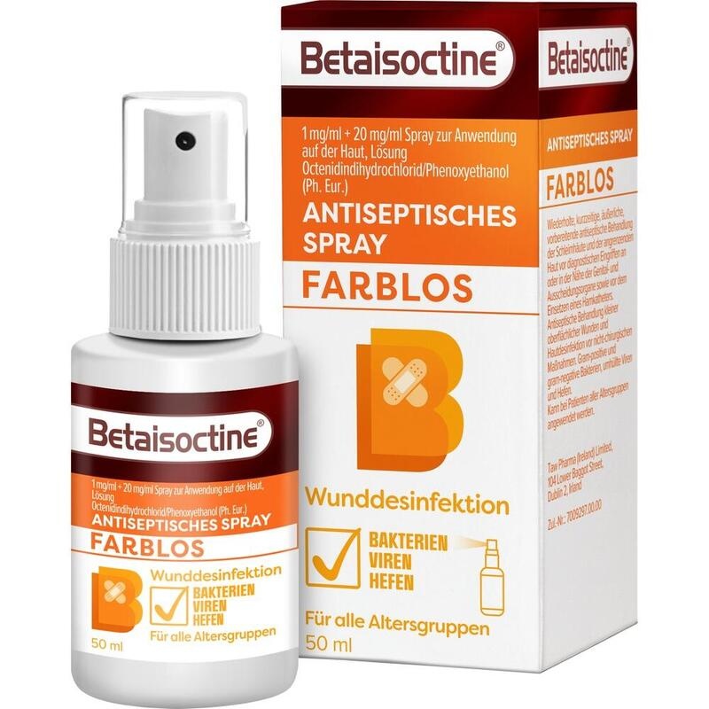 BETAISOCTINE 1 mg/ml + 20 mg/ml Spray z.Anw.a.d.H.