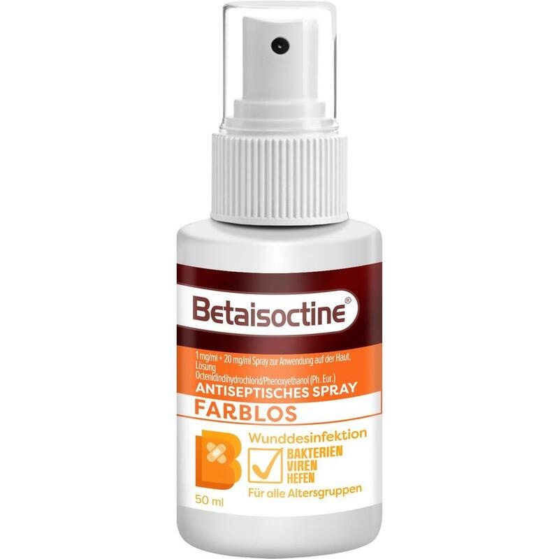 BETAISOCTINE 1 mg/ml + 20 mg/ml Spray z.Anw.a.d.H.