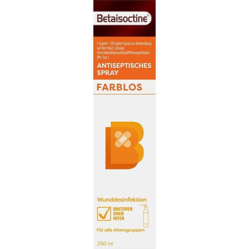 BETAISOCTINE 1 mg/ml + 20 mg/ml Spray z.Anw.a.d.H.