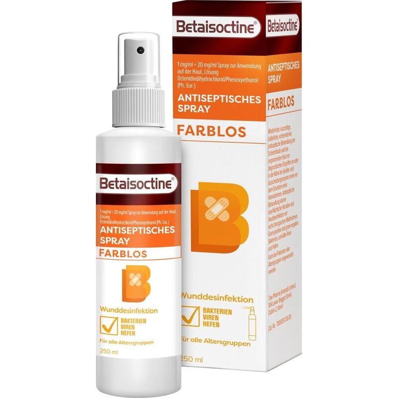 BETAISOCTINE 1 mg/ml + 20 mg/ml Spray z.Anw.a.d.H.