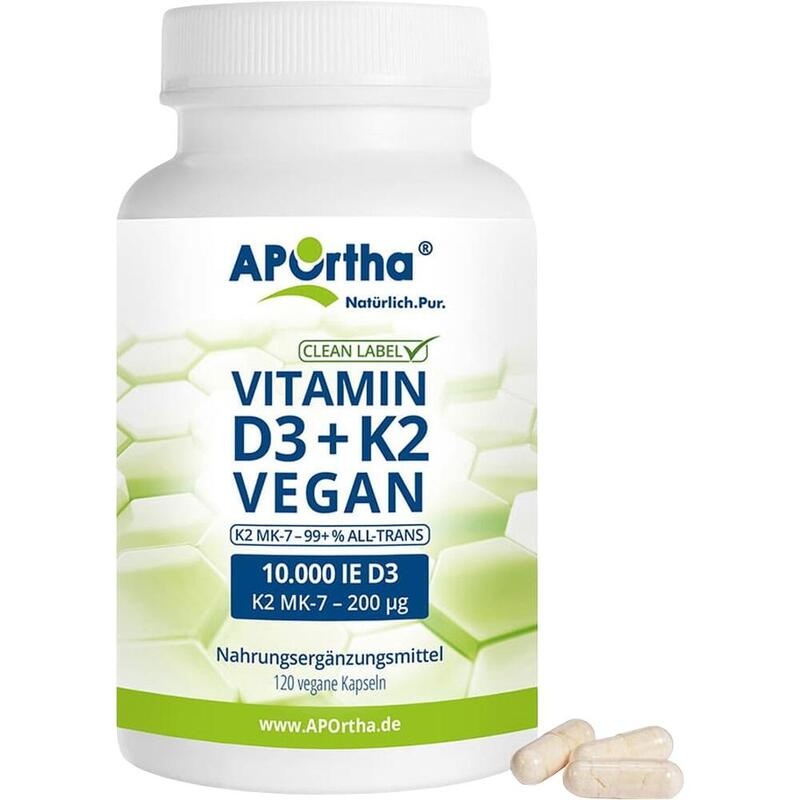 APORTHA D3 10.000 I.E.+K2 MK-7 Cyclo 200 μg vegan