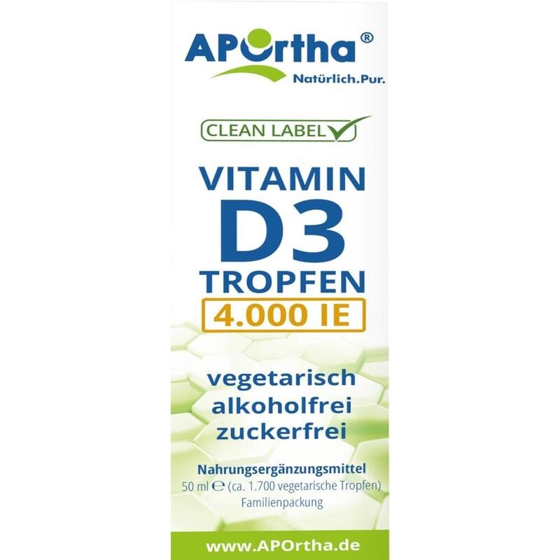 APORTHA Vitamin D3 Tropfen 4.000 I.E. 100 μg veg.