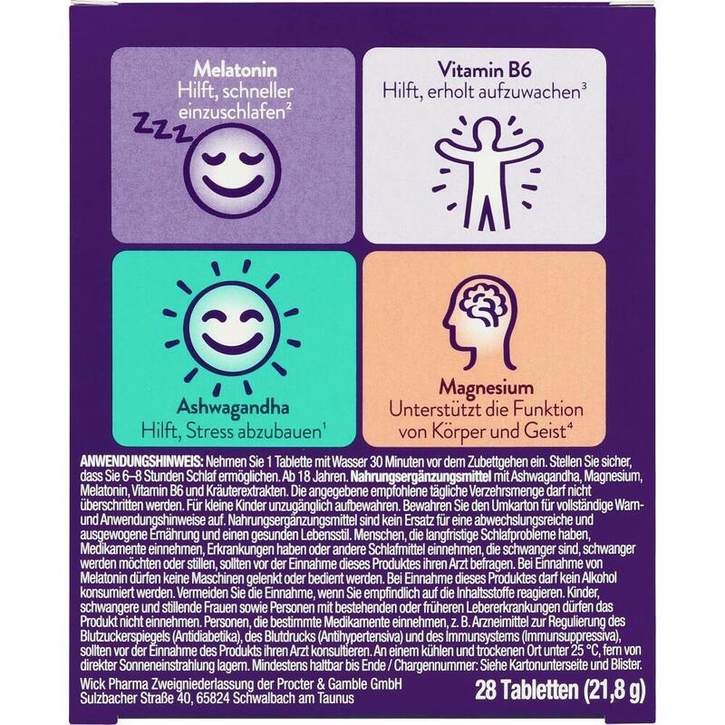 WICK ZzzQuil Gute Nacht+ Stress Balance