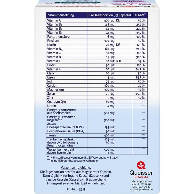 DOPPELHERZ Zellschutz Plus Spermid.+Q10+Taurin+OPC