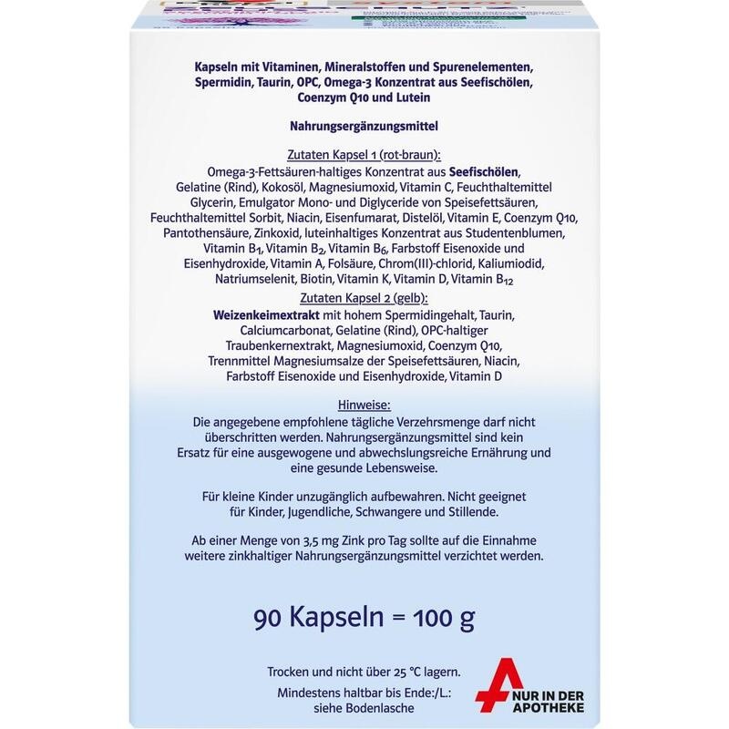 DOPPELHERZ Zellschutz Plus Spermid.+Q10+Taurin+OPC