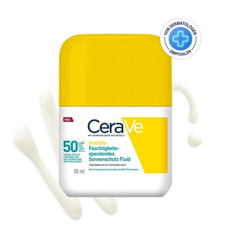 CERAVE Sonnenschutz Fluid Invisi.feuchtigk.SPF 50