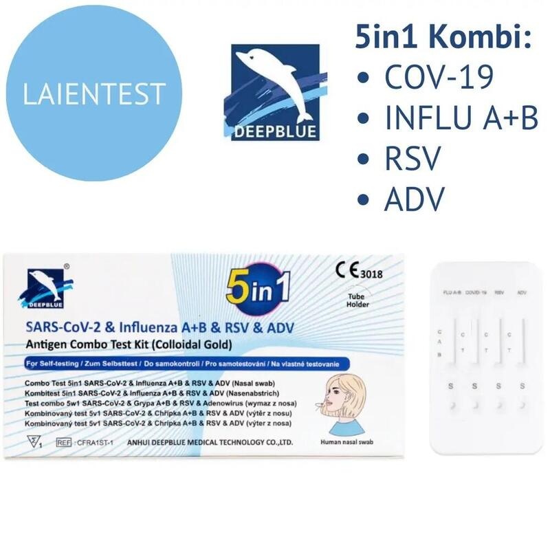 DEEPBLUE 5in1 Kombi-Test SARS-CoV2 FLU A+B RSV ADV
